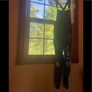 American Eagle Distressed Overalls